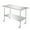 48 L x 24 W, variant on Jacgood Stainless Steel Work Table w/ Wheels |36x24inch | Food Prep NSF | Utility Work Station ,Adjustable Undershelf,Easy to Install