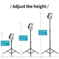 thumbnail image 3 of ROCKSOLAR Projecteur LED Portable Réglable 15 Watts avec Support Télescopique Fonctionne avec Alimentation AC 110V et DC 12V angle de Faisceau 145 Degrés et Tête 360 Degrés, 3 of 7