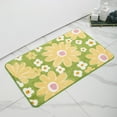thumbnail image 4 of Dvkptbk Bathroom Floor Mat Microfiber Inkjet Printing Bathroom Absorbent Foot Mat Bedroom Door Mat Non Slip Mat Flocked Carpet Chrysanthemum Pattern, 4 of 6