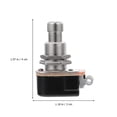 thumbnail image 4 of OULII 3Pcs Compact Black Alloy Guitar Foot Switch for Guitar Effect Instrument Tool, 4 of 8