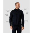 thumbnail image 3 of AIR-Endeavor Quarter Zip Pullover Men S-4XL Mens 1/4 Zip Golf Sweater Jacket, 3 of 4