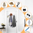 thumbnail image 3 of Skycase Over the Door Hooks, Door Hangers Hooks with 6 Hooks, Heavy Duty Hook Coat Rack for Living Room, Bathroom, Bedroom, Kitchen Hanging Clothes, Towels, Hats, Coats, Bags,Single Layer, 3 of 6