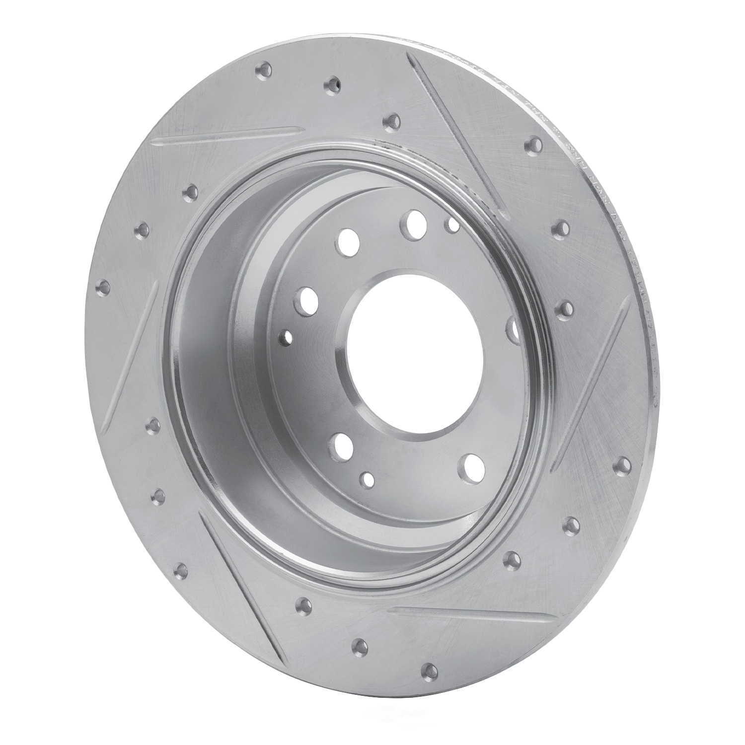 Dynamic Friction Company 631-59041L DFC Brake Rotor - Drilled And Slotted - Silver