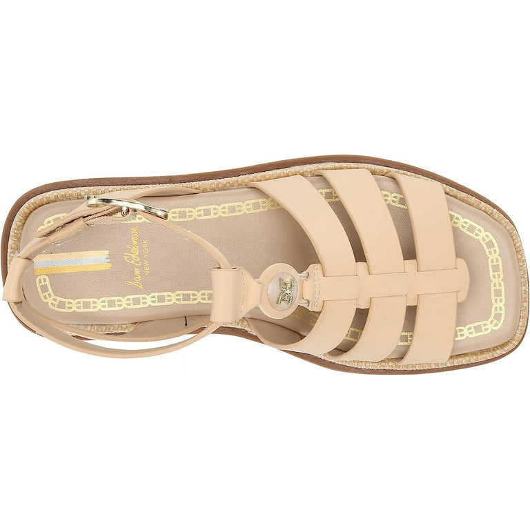 Sam Edelman Naima Bleached Wheat Multi Straps Buckle Ankle