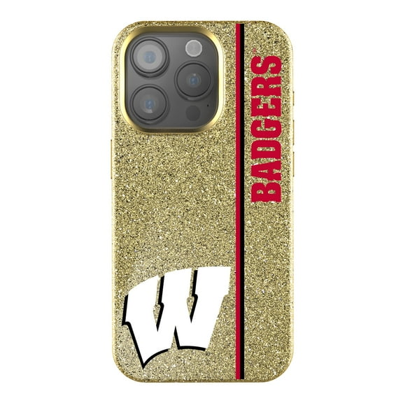 Keyscaper Gold Wisconsin Badgers iPhone Bling Case