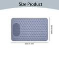 thumbnail image 3 of SuChun Kitchen Rug Foot Scrubber Shower Mat With Pumice Feet Scrub Stone Bathtub Mat With Antislip Suction Cups And Drain Holes Non Slip Bath Mat With A Pumice Stone For Feet Massage Gray, 3 of 9
