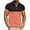 Pink, variant on WREESH Men's Color Block Henley Shirts Casual Fashion Business Short Sleeve Shirt with Athletic Color Block Design Pink
