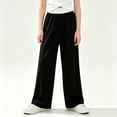 thumbnail image 5 of Antinious Girls Trendy Breathable Solid Wide Leg Elastic Waist Versatile Full Length Pants, 5 of 5