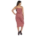 thumbnail image 4 of Inkmeso Womens Sexy Spaghetti Strap Dress Printed Bodycon Club Party Midi Dress, 4 of 7