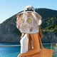 thumbnail image 4 of Sombrero de pesca al aire libre con ventilador solar ancho para mujer, sombrero para el sol con ventilador solar, sombreros para exteriores con ventilador ajustable de 3 velocidades, sombrero para, 4 of 6