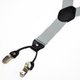 thumbnail image 5 of KAMBERFT Men's Silver Gray 1.4 inch Wide Adjustable Y-Back Suspenders, 2-Piece Set with Pre-Tied Bow Tie, 5 of 5