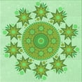 thumbnail image 1 of Ahgly Company Machine Washable Indoor Square Transitional Light Green Area Rugs, 7' Square, 1 of 1