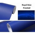 thumbnail image 3 of Solid Color Frosted Waterproof Wallpaper Shelf Drawer Liner Self-Adhesive Cabinet Sticker,15.7"x 23.6"(Blue), 3 of 9