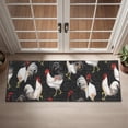 thumbnail image 2 of Black Chicken Rooster Pattern Door Rugs,Washable Non Slip Door Mats Indoor,Decorative Door Mats,Entry Mat Indoor for Entrance,Bedroom,Kitchen,Bathroom,16"x47", 2 of 6