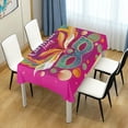 thumbnail image 7 of Coolnut Mardi Gras Tablecloth, Waterproof Washable Polyester Square Table Cover, Durable Tablecloth for Kitchen Dining Table Party Decor, 54"X 72", 7 of 7