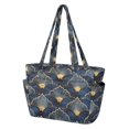 thumbnail image 2 of FORMRS Tote Bag for Women Quilted Large Capacity Travel Work Carry On Shoulder Handbag, Elegance Art Pattern, 2 of 7