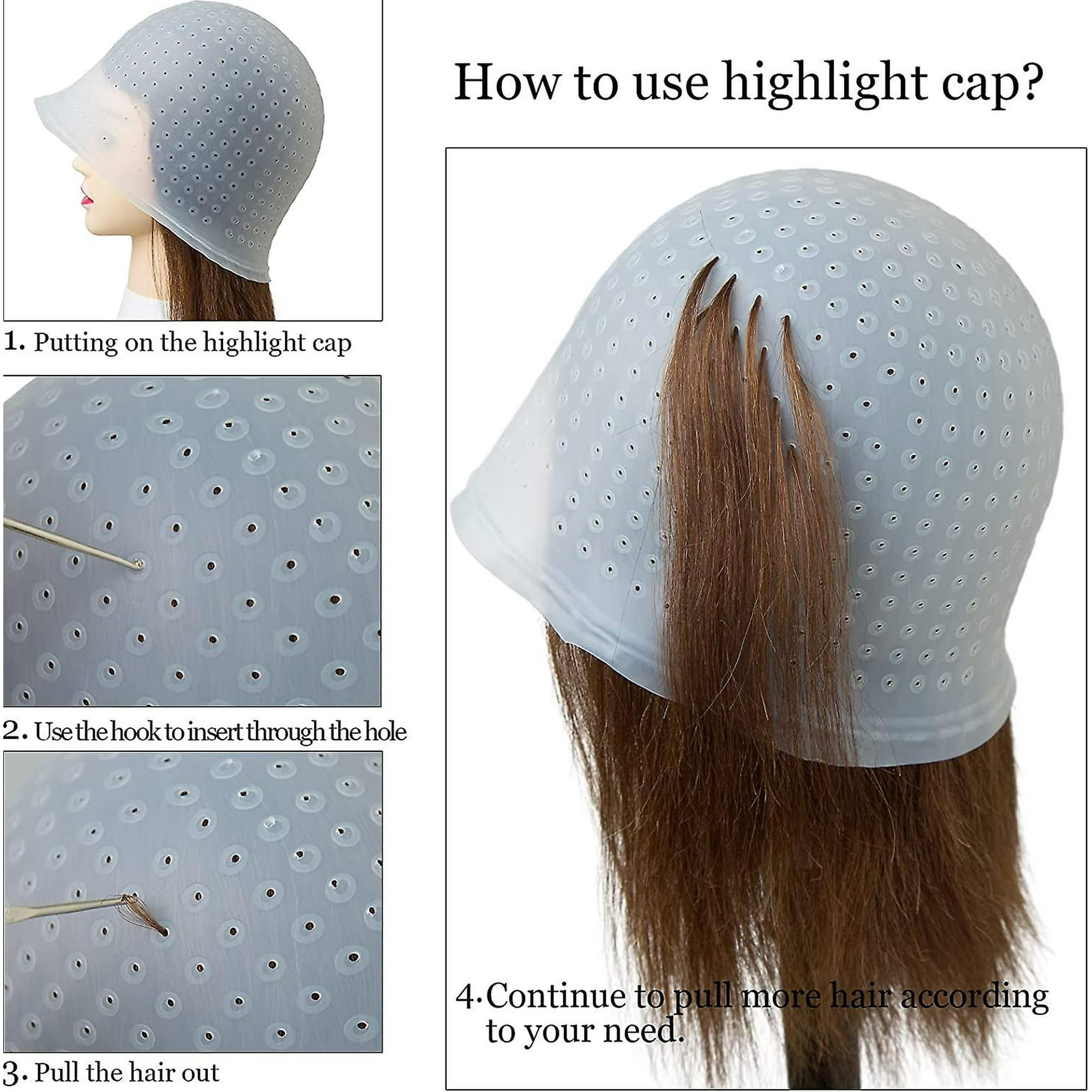 Rubber cap for highlighting hair discount
