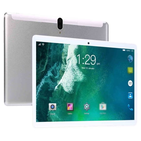 Tablet with GPS and BT Sim 10 Inch Tablet for 11, 6GB RAM 128GB ROM, Dual SIM Slot, 10" HD Display, 5MP Front + 8MP Rear Camera, 2.4G/5G WiFi, BT, GPS, TF Card Slot, 8000mAh Battery, Type-C