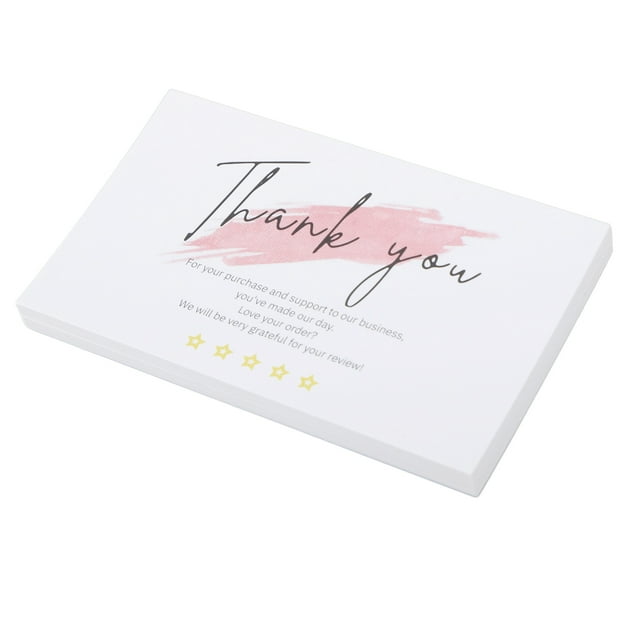 Thank You Card,150Pcs Thank You Card Paper Thanks Card Appreciation Cardfor Her Him Highly Versatile