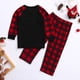 thumbnail image 3 of Conjuntos de pijamas navideños familiares a juego Grinch 2024, pijama de Grinch con parte superior y pantalones de pijama a cuadros, pijama de Grinch para niños y adultos para la familia, 4 Años, 3 of 4