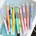thumbnail image 5 of SagaSave 10Pcs Plastic Double End Highlighter Erasable Markers Pens with Storage Boxes Stationery Assorted Colors, 5 of 5