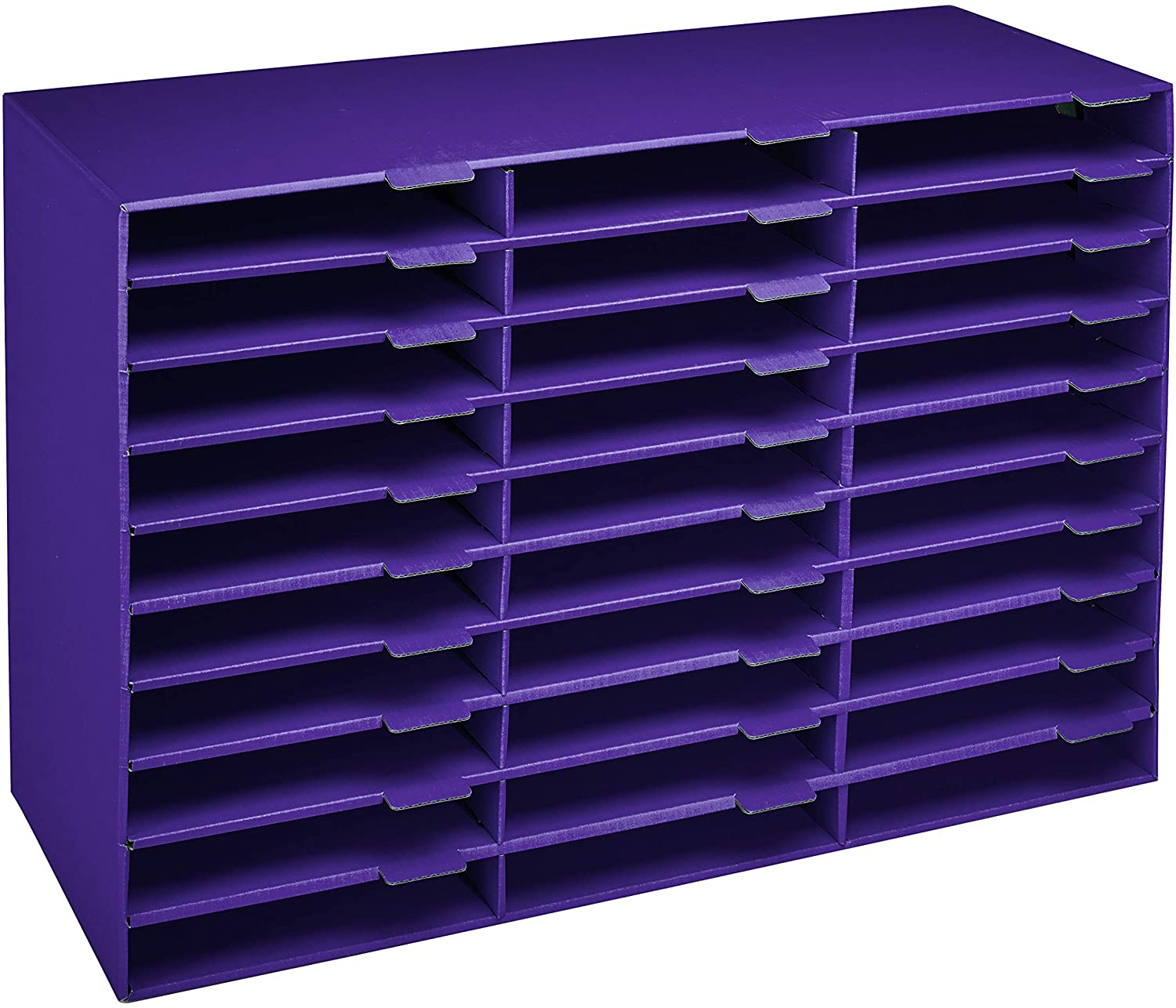 Adiroffice 30 Compartment Classroom Paper Organizer Literature Sorter