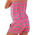 thumbnail image 2 of Women's Strapless Off Shoulder Printed Beachwear Short Rompers Jumpsuits, 2 of 3