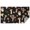 Brown Mushroom Leaf, variant on Brown Mushroom Flower Light Pattern Rectangle Tablecloth 60"x120",Waterproof Polyester Rectangle Table Cloth, Wipeable Spillproof Polyester Tablecloth for Dining, Camping, Indoor and Outdoor