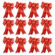thumbnail image 1 of 12 piezas de lazos navideños con purpurina, adornos para árboles de Navidad, lazos para decoración para fiesta de Navidad, 1 of 5