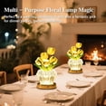 thumbnail image 6 of Blue Tulip Flower Lamp Diamond Vase, 3 Color Night Light Dimmable Touch Control Artificial Floral Decor for Bedroom Bar Coffee Shop Wedding Birthday Gifts for Women Christmas Valentine Mothers Day, 6 of 15