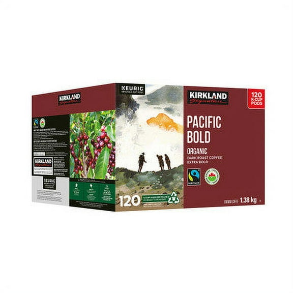 Kirkland Pacific Bold K-Cups, 120 Count, 1.38kg/3 lbs. Box {Imported from Canada}