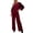 Red, variant on Matching Sweat Sets for Women 2 Piece Sequin Sparkly Tracksuit Outfit Casual Sweatshirt and Sweatpants for Hiking Travel