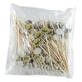thumbnail image 3 of 100x Disposable Food Forks Decorative Sticks Handmade Bamboo Hamburger Pattern for Cupcake Salad Muffin Dessert Festival, 3 of 8