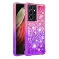 thumbnail image 2 of Funda para Samsung Galaxy S21 Ultra 5G Transparente con Brillos Carcasa Protectora Antigolpes con Glitter Brillante, 2 of 5
