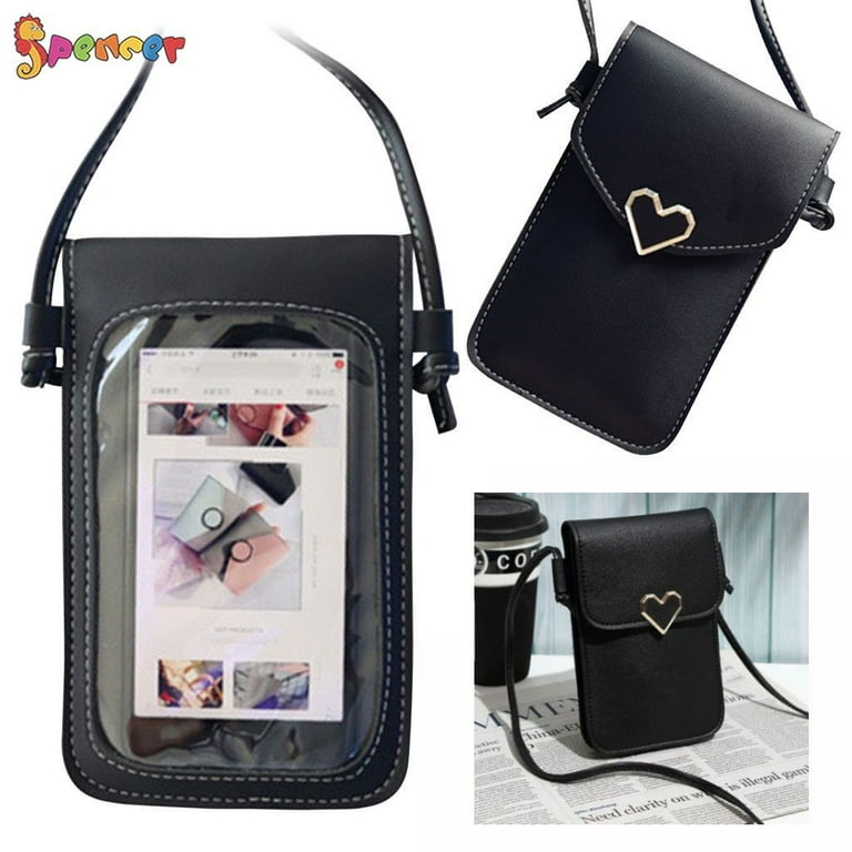 Spencer leather crossbody phone pouch Clearance