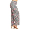 thumbnail image 3 of White Mark Women's Plus Size Paisley Printed Palazzo Pants, 3 of 4
