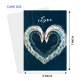 thumbnail image 2 of Tarjeta de felicitación 90210 Exotics Love Boats en forma de corazón, 5 x 7 pulgadas, con sobre, 2 of 6