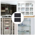 thumbnail image 3 of LOLIPPYY 2 Pcs Glass Shower Doors Hinge Zinc Alloy Black Frameless Design For DIY Enthusiasts, 3 of 6