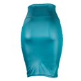 thumbnail image 4 of Aayomet Jupe en Cuir pour Femmes avec Fentes et Style Punk Moulant pour Femmes (Bleu, m), 4 of 5