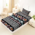 thumbnail image 4 of Erosebridal Bohemian Hippie Aztec Twin Sheet Sets 3pcs For Teens Adults,Boys Girls Black White Zebra Print Bedding, 4 of 5