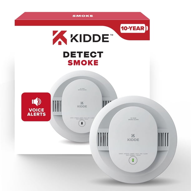 Detector de humo Kidde 20SD10-V con batería de 10 años y aviso por voz