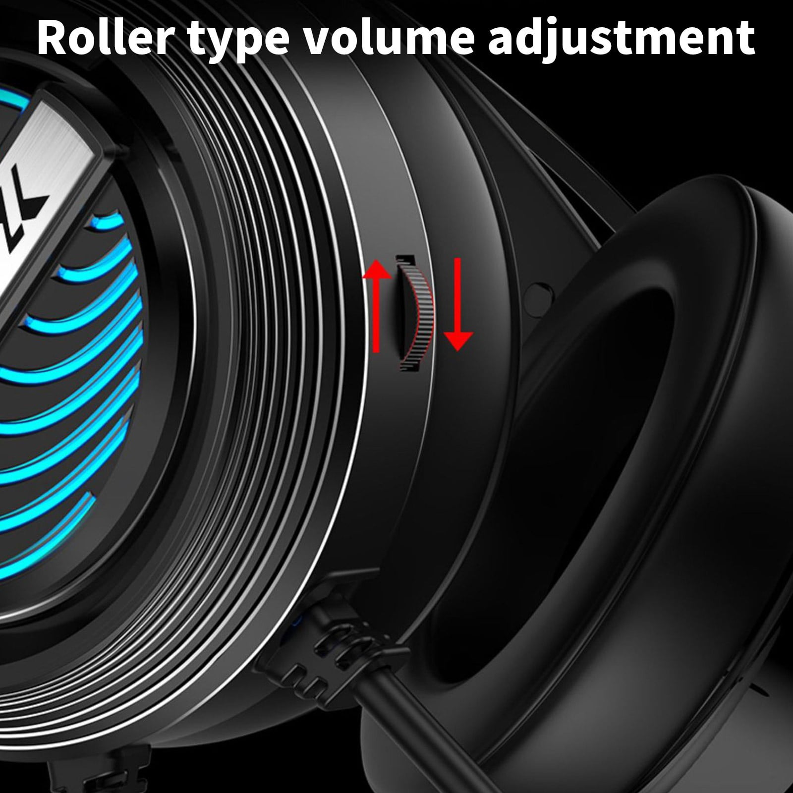 Gaming Headset with Microphone for Pc, Stereo Wired Noise Cancelling Over-Ear Headphones with Mic, RGB, for Computer, Laptop, Gamer (Black)