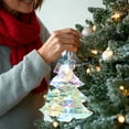 thumbnail image 6 of Taicans Shiny Christmas LED Ornaments - Bear,Tree,Cake,Snowman & Star Designs - Battery Operated & Waterproof - Perfect for Holiday Tree Decorations,Indoor/Outdoor Use‌, 6 of 6