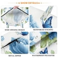 thumbnail image 3 of 2-Pack Waterproof Travel Laundry Bag Lightweight Polyester Duffle with Top Handle for Beach/Camping/School Beautiful Blue Orchids and Butterflies, 3 of 7
