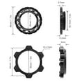 thumbnail image 3 of Graflsoa Red Patterned Aluminum Alloy Centerlock to 6-Bolt Disc Brake Adapter for 9/12/15mm Hubs, 3 of 6