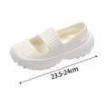 thumbnail image 3 of Zuecos Sandalias Mujer Blanco Elegante Zapatillas Antideslizante Sandalias de suela gruesa 37 Yuyangstore Sandalias de plataforma, 3 of 8