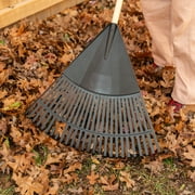 Expert Gardener 30-inch Wood and Poly Leaf Rake