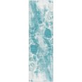 thumbnail image 2 of Addison Rugs Mayfield Premium Machine Washable Transitional Abstract Teal Runner Rug, 2'3" x 7'6", 2 of 6