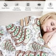 thumbnail image 4 of Soft Throw Blanket Christmas Tree Cakes Lightweight Flannel Plush Fuzzy Blankets for Women Teens 50X60 in, 4 of 7