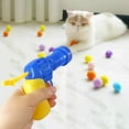 LIGJUN Colorful Exciting and Fun Elastic Micro Plush Ball Shooting Gun 